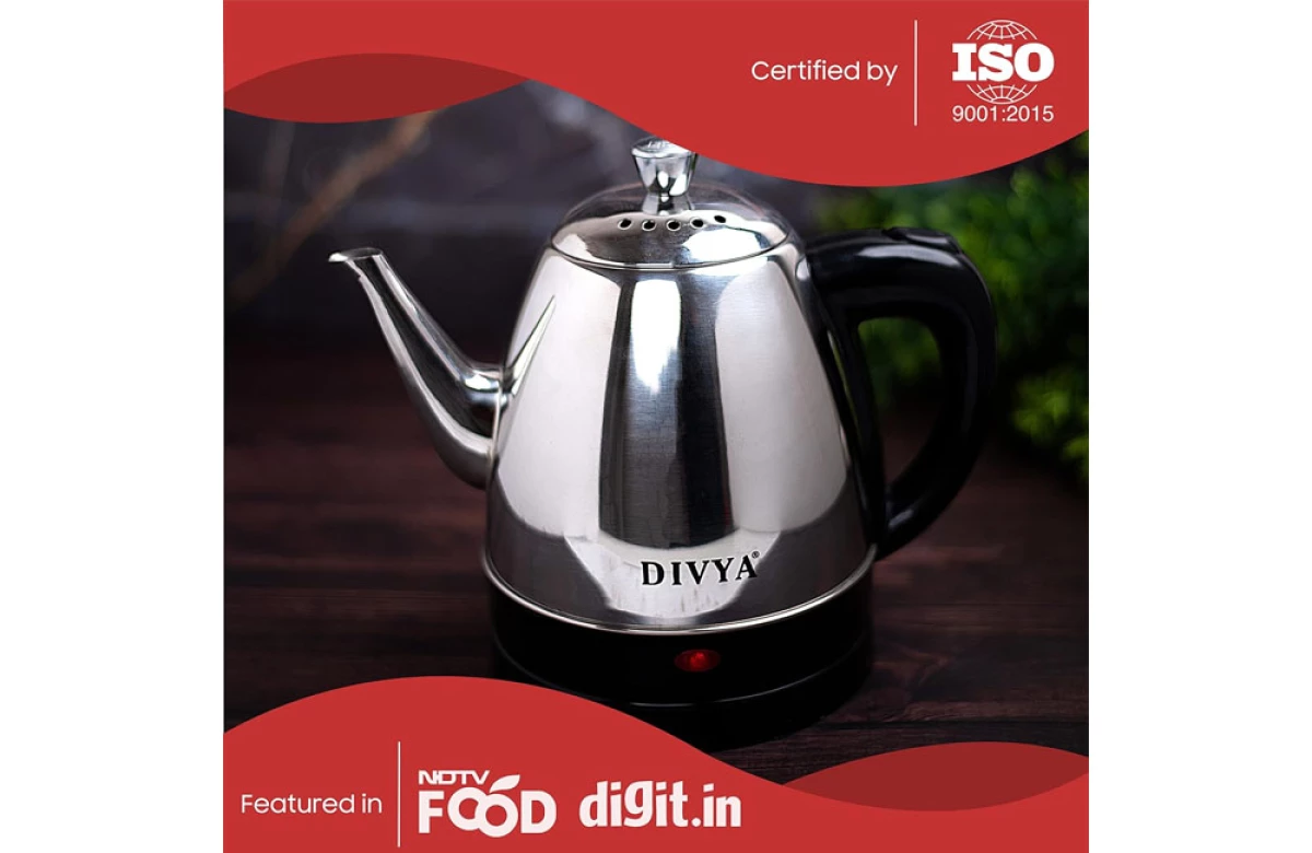 DIVYA 1L Stainless Steel Kettle