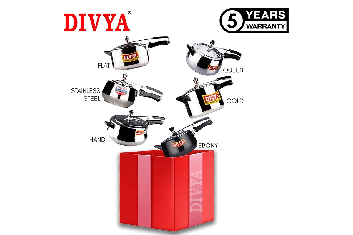 DIVYA 5L Handi Induction Pressure Cooker