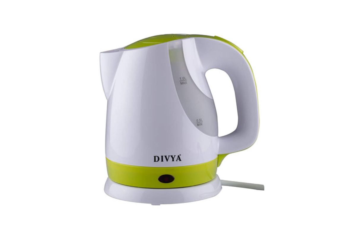 DIVYA 1L Green Plastic Kettle