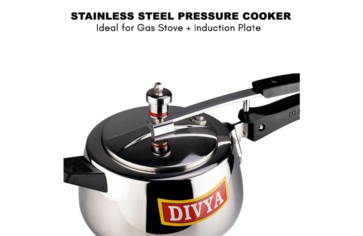 DIVYA 5L Stainless Steel Pressure Cooker