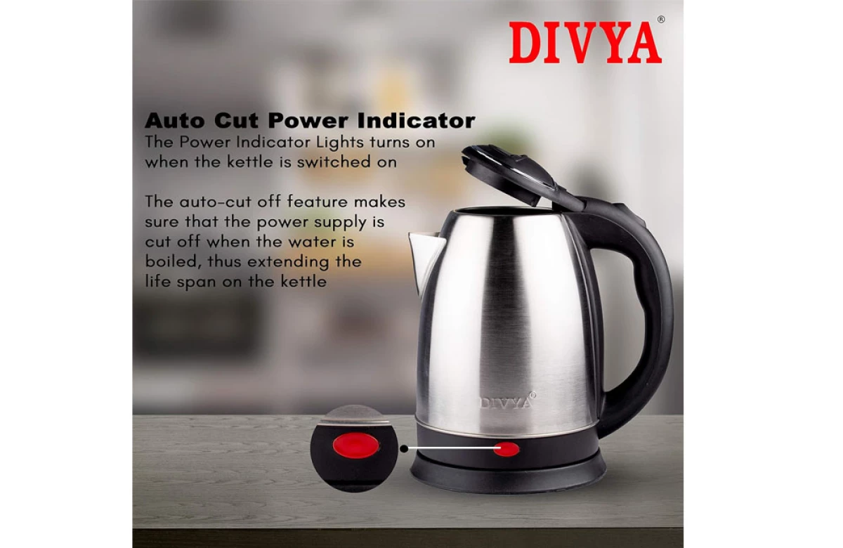 DIVYA 1.8L Stainless Steel Kettle