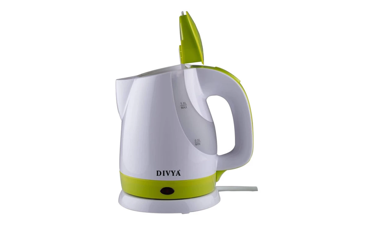 DIVYA 1L Green Plastic Kettle