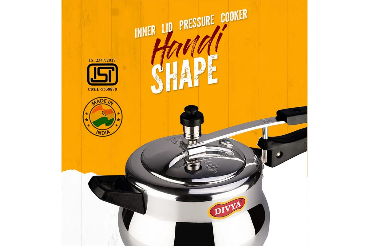 DIVYA 3L Handi Pressure Cooker