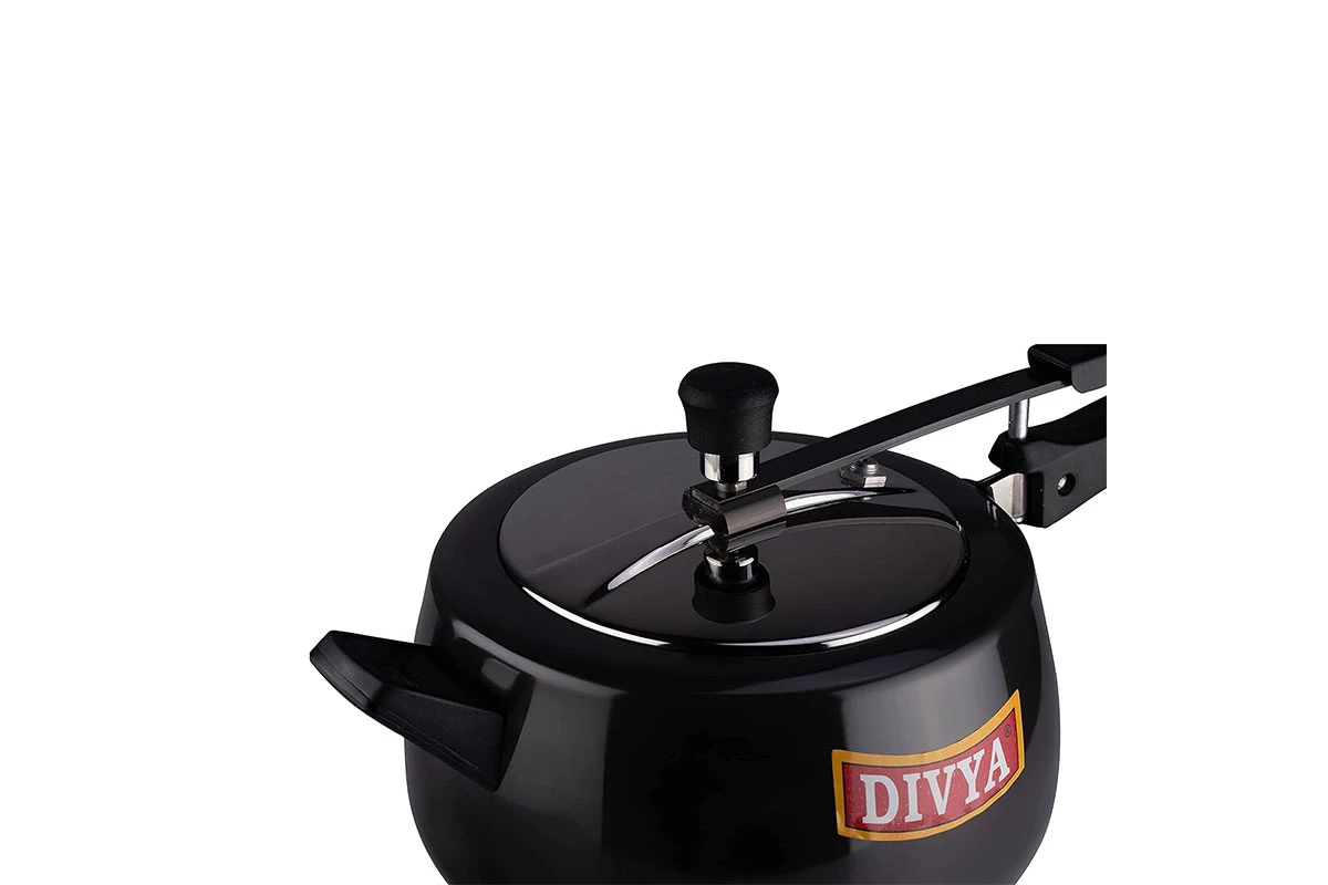 DIVYA 5.5L Ebony Pressure Cooker