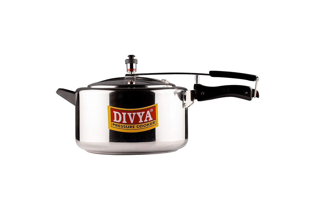 DIVYA 8L Flat Pressure Cooker