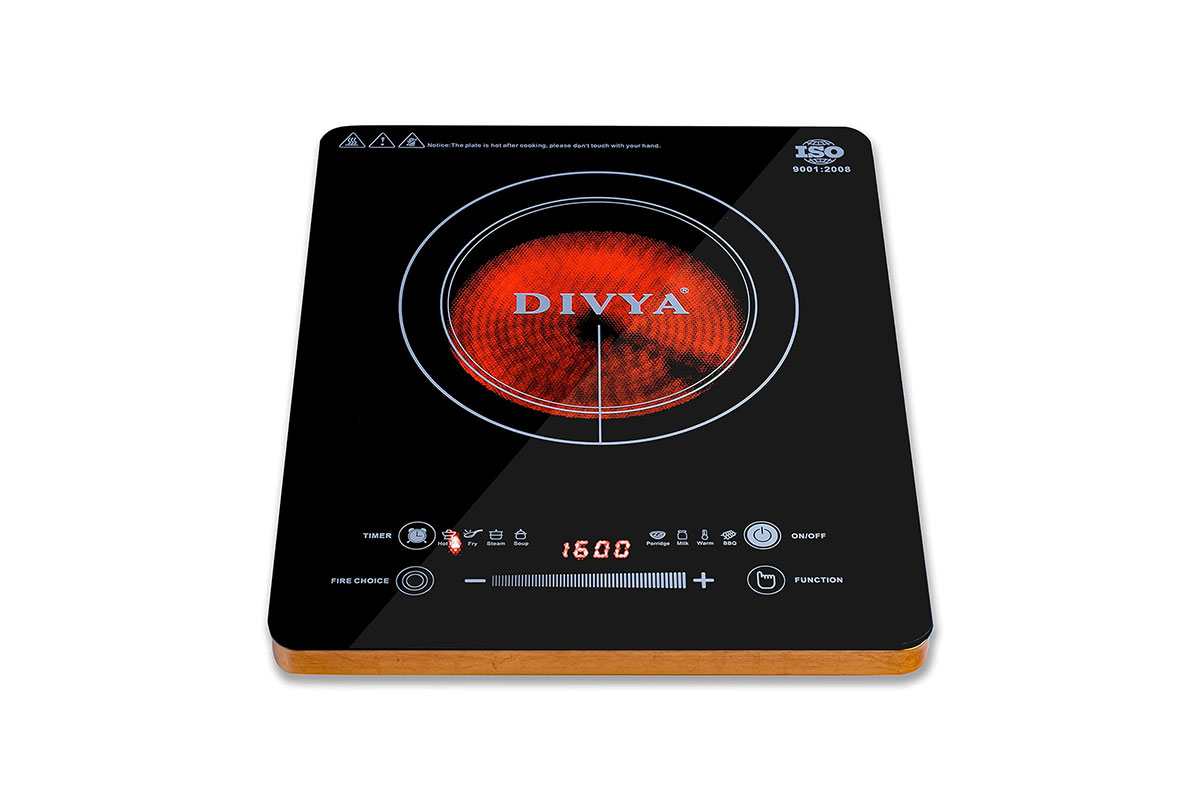 DIVYA DP-101 Infrared Cooktop, All Utensil Compatible