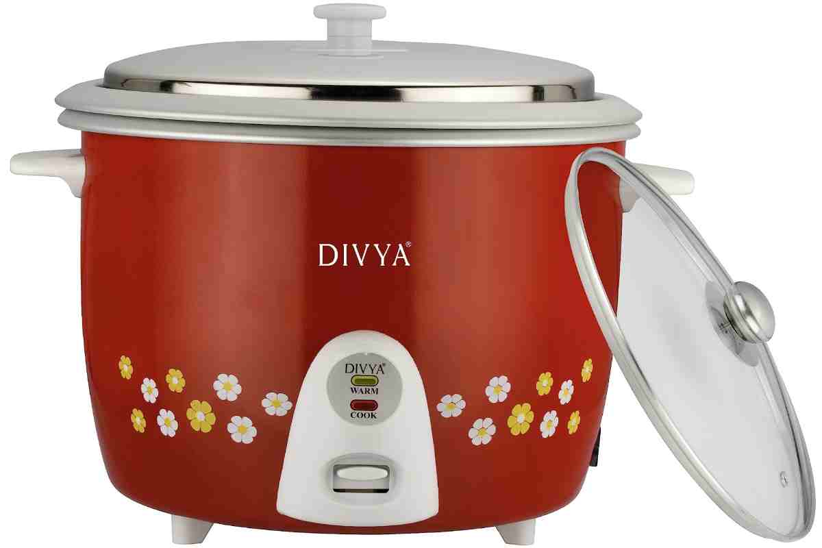 DIVYA 2.8L Red Drum Rice Cooker