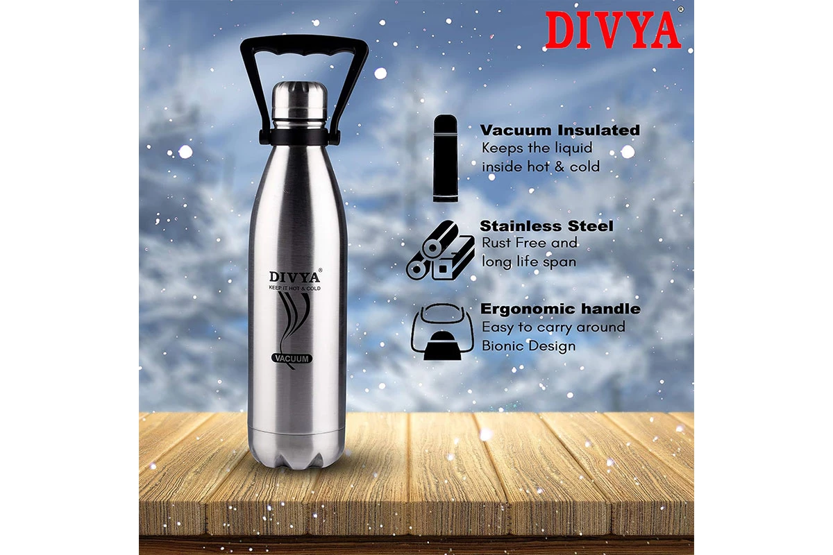 DIVYA 1000ML Thermosteel Bottle