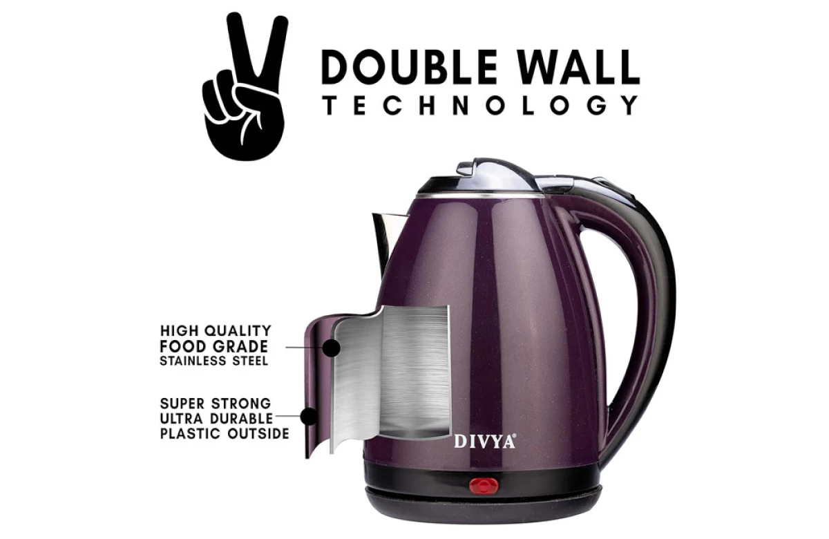 DIVYA 1.8L Purple Queen Kettle