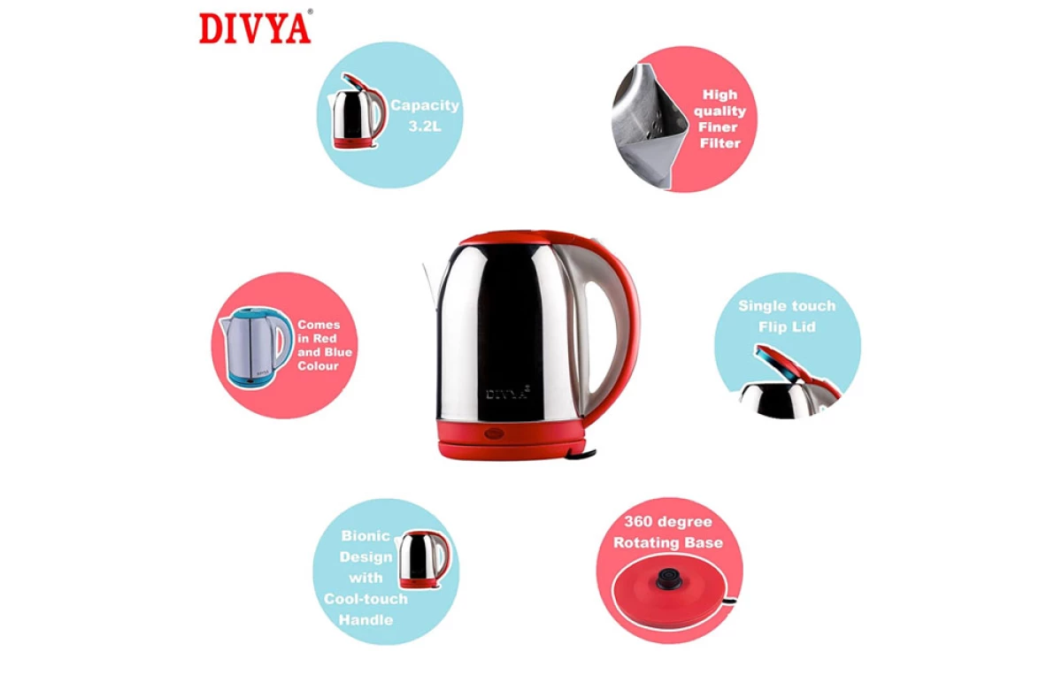 DIVYA Shine 3.2L Kettle