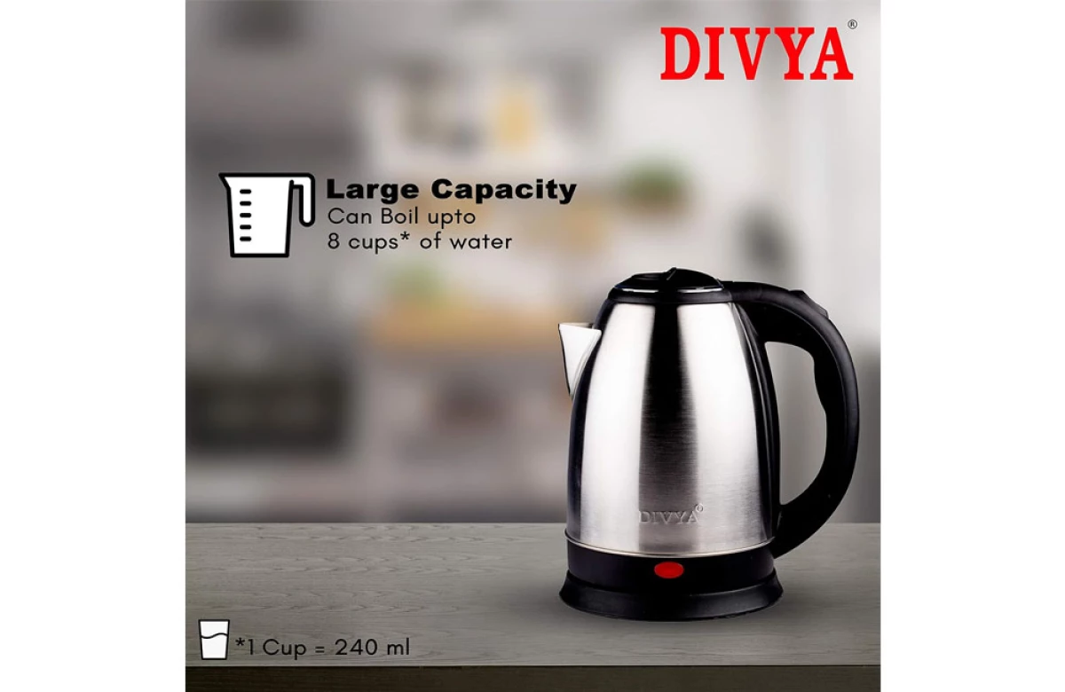 DIVYA 1.8L Stainless Steel Kettle