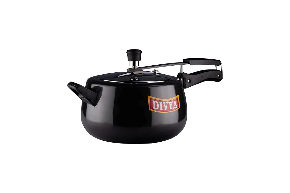 DIVYA 5.5L Ebony Pressure Cooker