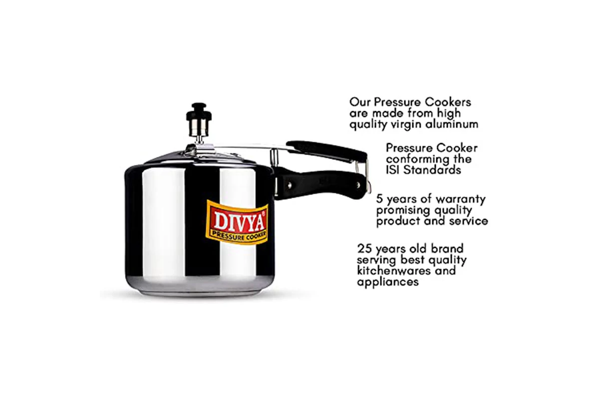 DIVYA 3L Gold Pressure Cooker