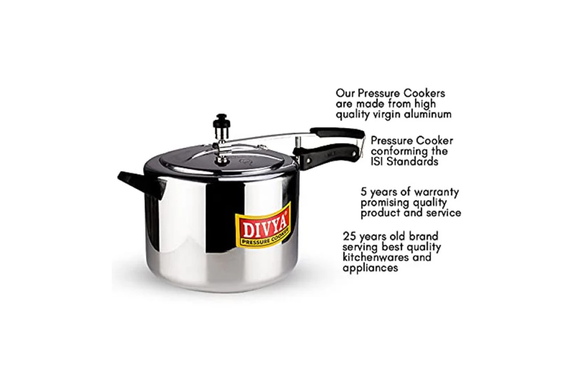 DIVYA 10L Gold Pressure Cooker