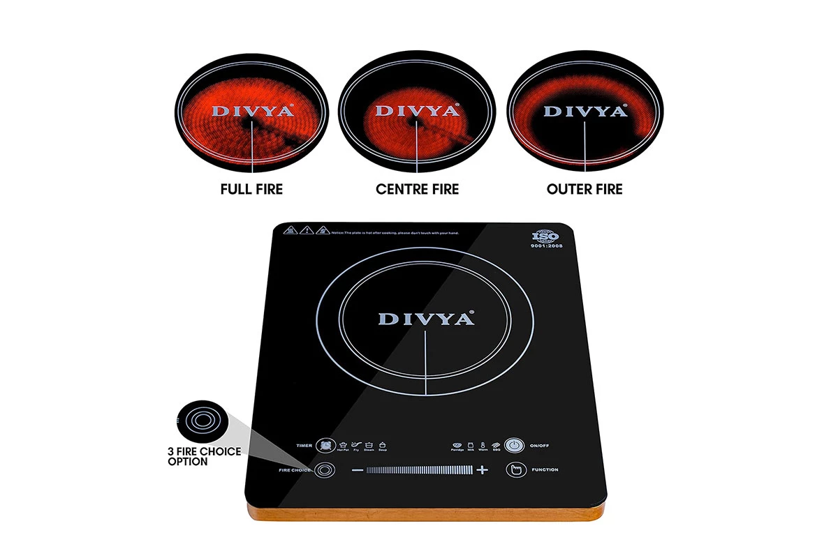 DIVYA DP-101 Infrared Cooktop, All Utensil Compatible