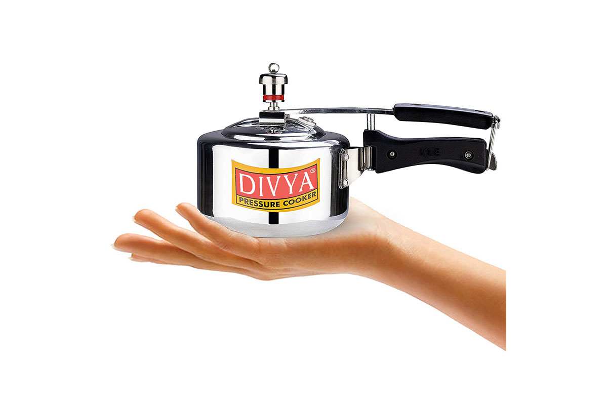 DIVYA 1L Flat Induction Pressure Cooker