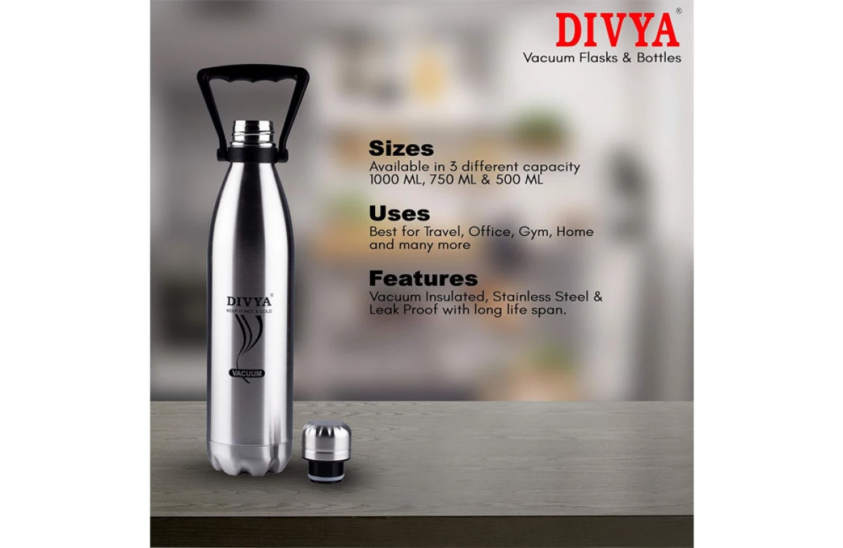 DIVYA 750ML Thermosteel Bottle