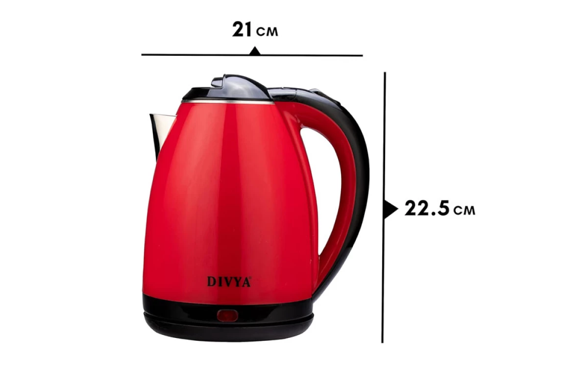 DIVYA 1.8L Red Queen Kettle