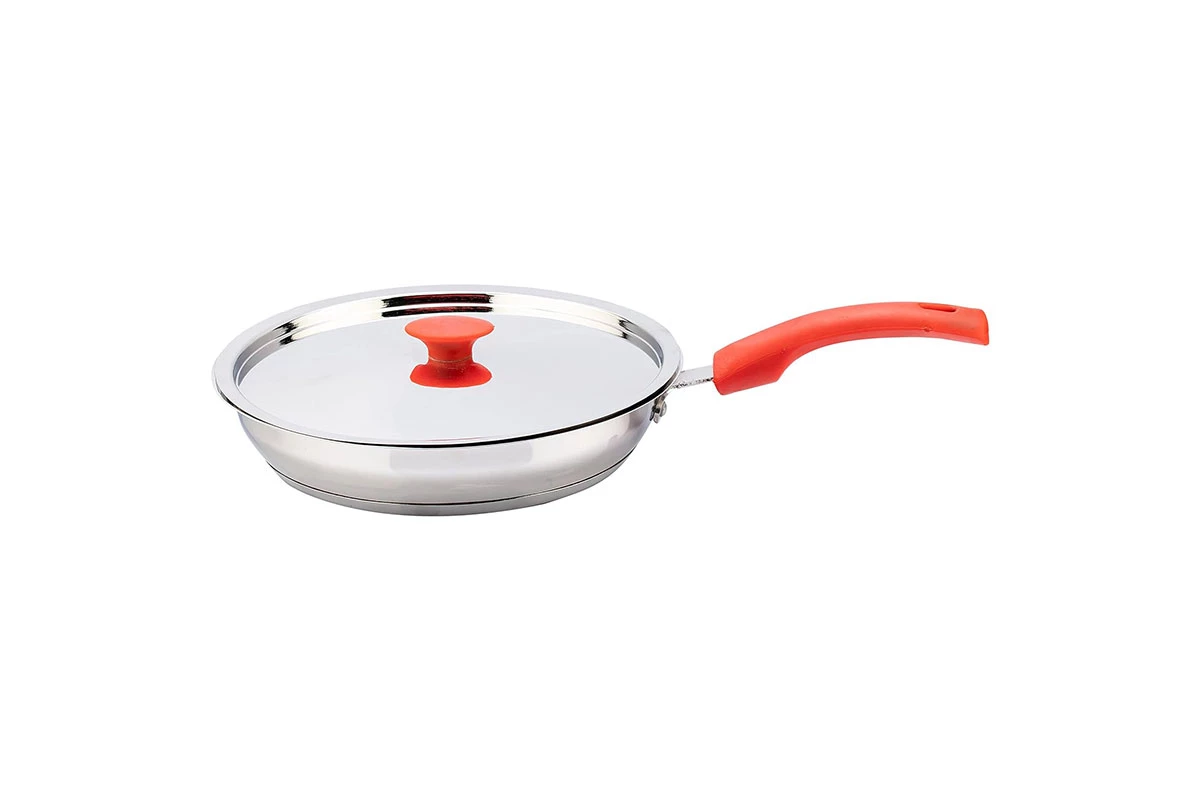 DIVYA 26cm Stainless Steel Frying Pan