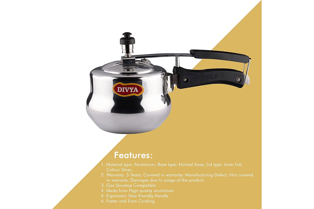 DIVYA 2L Handi Pressure Cooker